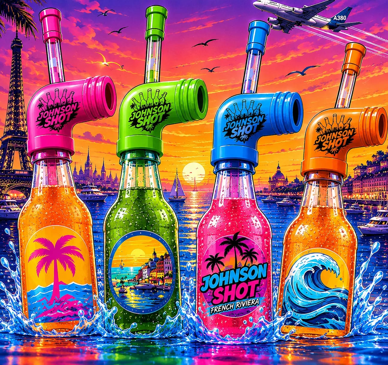 JOHNSON SHOT — le snorkel premium en 4 couleurs sur la Côte d'Azur